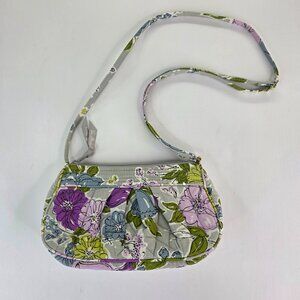 Vera Bradley Watercolor Floral Saddle Purse Crossbody Adjustable Strap